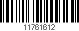 Código de barras (EAN, GTIN, SKU, ISBN): '11761612'