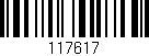 Código de barras (EAN, GTIN, SKU, ISBN): '117617'