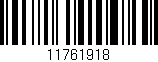 Código de barras (EAN, GTIN, SKU, ISBN): '11761918'