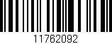Código de barras (EAN, GTIN, SKU, ISBN): '11762092'