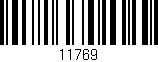 Código de barras (EAN, GTIN, SKU, ISBN): '11769'