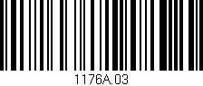 Código de barras (EAN, GTIN, SKU, ISBN): '1176A.03'