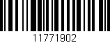 Código de barras (EAN, GTIN, SKU, ISBN): '11771902'