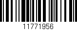 Código de barras (EAN, GTIN, SKU, ISBN): '11771956'