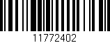 Código de barras (EAN, GTIN, SKU, ISBN): '11772402'