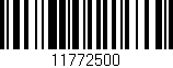 Código de barras (EAN, GTIN, SKU, ISBN): '11772500'