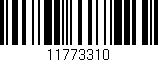 Código de barras (EAN, GTIN, SKU, ISBN): '11773310'