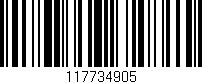 Código de barras (EAN, GTIN, SKU, ISBN): '117734905'