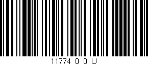 Código de barras (EAN, GTIN, SKU, ISBN): '11774_0_0_U'