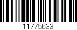Código de barras (EAN, GTIN, SKU, ISBN): '11775633'