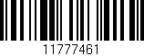 Código de barras (EAN, GTIN, SKU, ISBN): '11777461'