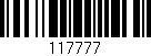 Código de barras (EAN, GTIN, SKU, ISBN): '117777'