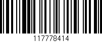 Código de barras (EAN, GTIN, SKU, ISBN): '117778414'