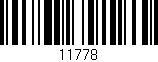 Código de barras (EAN, GTIN, SKU, ISBN): '11778'
