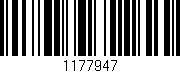 Código de barras (EAN, GTIN, SKU, ISBN): '1177947'