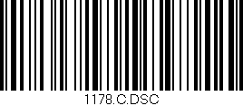 Código de barras (EAN, GTIN, SKU, ISBN): '1178.C.DSC'