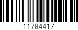 Código de barras (EAN, GTIN, SKU, ISBN): '11784417'