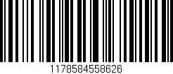 Código de barras (EAN, GTIN, SKU, ISBN): '1178584558626'