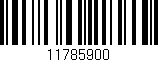 Código de barras (EAN, GTIN, SKU, ISBN): '11785900'