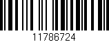 Código de barras (EAN, GTIN, SKU, ISBN): '11786724'