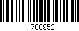 Código de barras (EAN, GTIN, SKU, ISBN): '11788952'