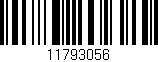 Código de barras (EAN, GTIN, SKU, ISBN): '11793056'