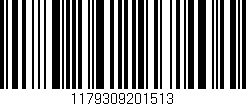 Código de barras (EAN, GTIN, SKU, ISBN): '1179309201513'