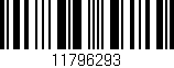 Código de barras (EAN, GTIN, SKU, ISBN): '11796293'