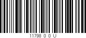 Código de barras (EAN, GTIN, SKU, ISBN): '11798_0_0_U'