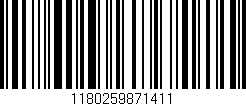 Código de barras (EAN, GTIN, SKU, ISBN): '1180259871411'