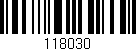 Código de barras (EAN, GTIN, SKU, ISBN): '118030'