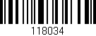 Código de barras (EAN, GTIN, SKU, ISBN): '118034'