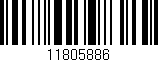 Código de barras (EAN, GTIN, SKU, ISBN): '11805886'