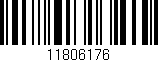 Código de barras (EAN, GTIN, SKU, ISBN): '11806176'