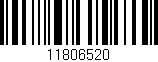 Código de barras (EAN, GTIN, SKU, ISBN): '11806520'