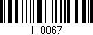 Código de barras (EAN, GTIN, SKU, ISBN): '118067'