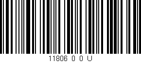 Código de barras (EAN, GTIN, SKU, ISBN): '11806_0_0_U'