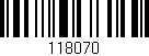 Código de barras (EAN, GTIN, SKU, ISBN): '118070'