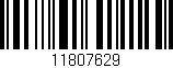 Código de barras (EAN, GTIN, SKU, ISBN): '11807629'