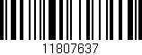 Código de barras (EAN, GTIN, SKU, ISBN): '11807637'
