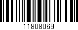 Código de barras (EAN, GTIN, SKU, ISBN): '11808069'