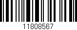 Código de barras (EAN, GTIN, SKU, ISBN): '11808567'