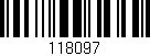 Código de barras (EAN, GTIN, SKU, ISBN): '118097'