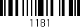 Código de barras (EAN, GTIN, SKU, ISBN): '1181'