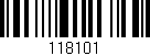 Código de barras (EAN, GTIN, SKU, ISBN): '118101'