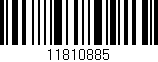 Código de barras (EAN, GTIN, SKU, ISBN): '11810885'