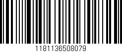 Código de barras (EAN, GTIN, SKU, ISBN): '1181136508079'