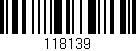 Código de barras (EAN, GTIN, SKU, ISBN): '118139'