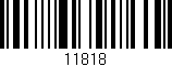 Código de barras (EAN, GTIN, SKU, ISBN): '11818'