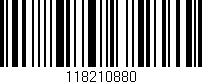 Código de barras (EAN, GTIN, SKU, ISBN): '118210880'